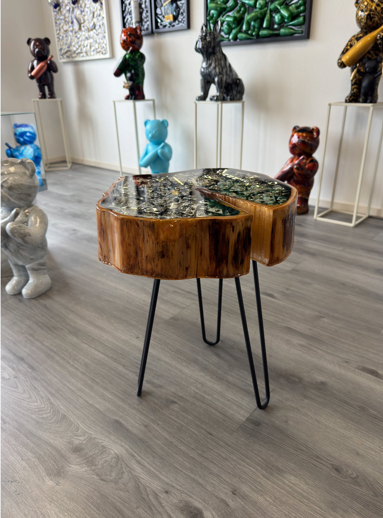 The Louers vodka coffee table