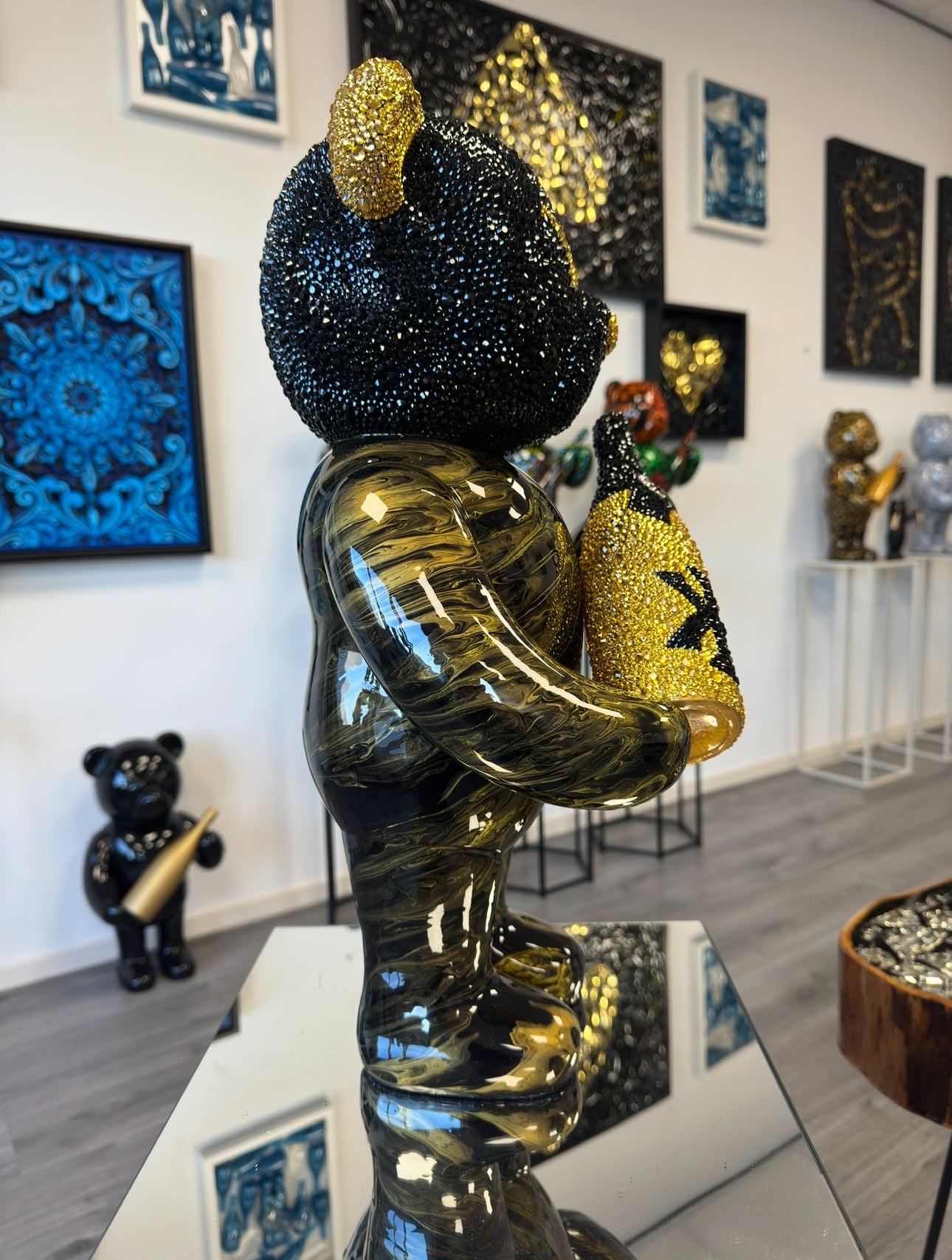 Champagne Bear Crystal