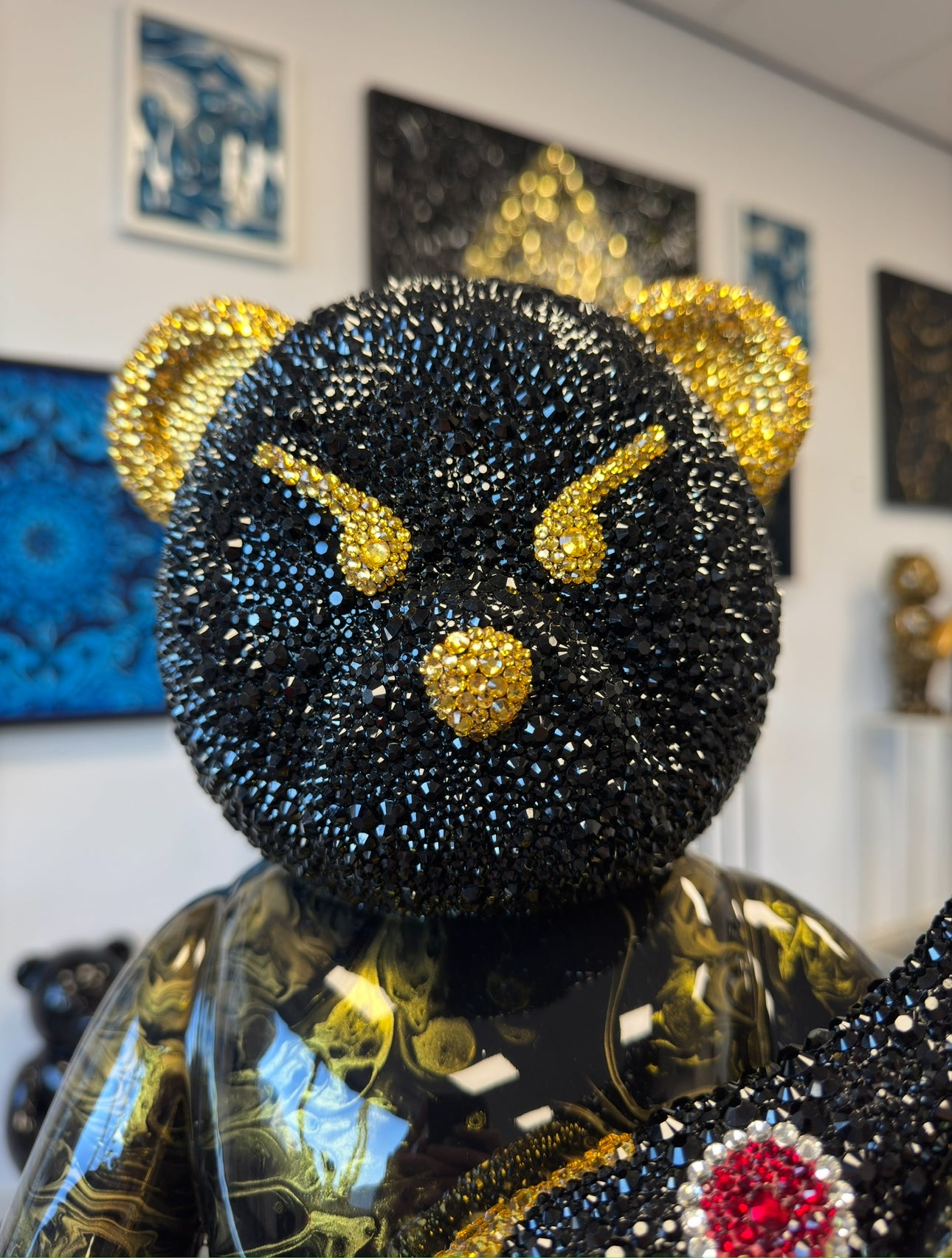 Champagne Bear Crystal