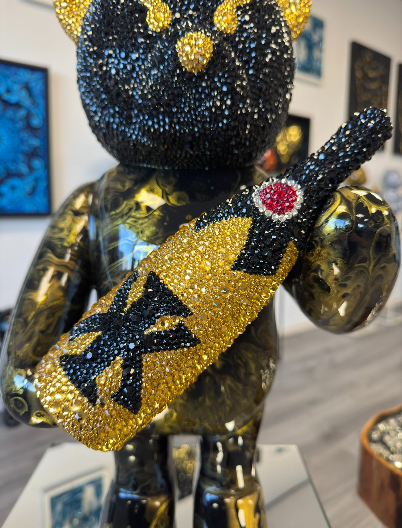 Champagne Bear Crystal