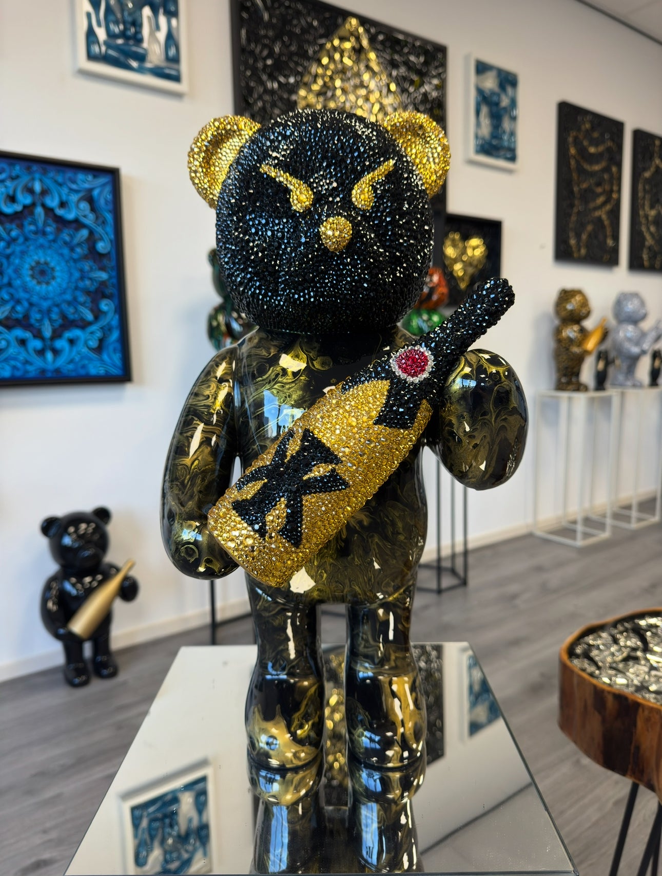 Champagne Bear Crystal