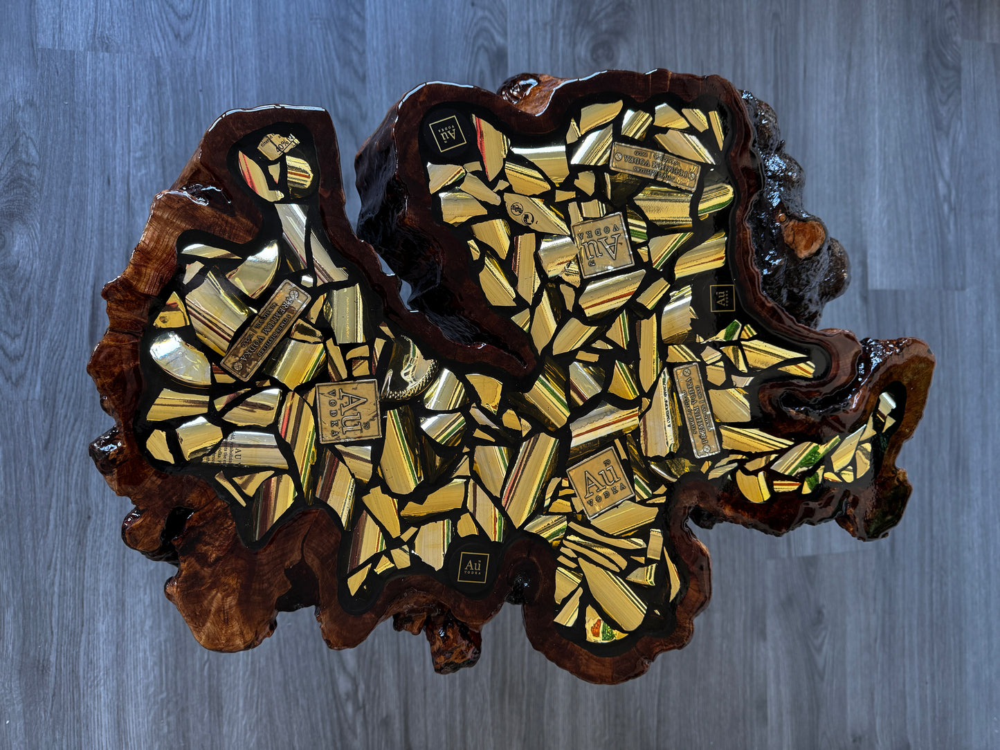 The AU vodka coffee table