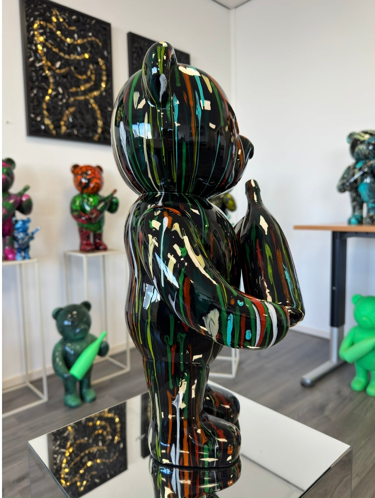 Champagne Bear Stripes