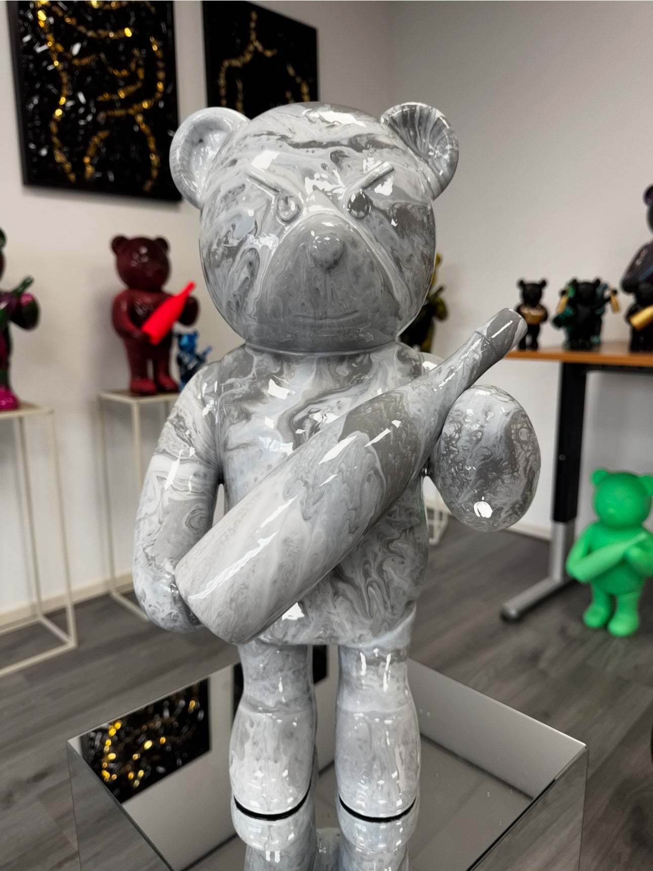 Champagne bear Marble