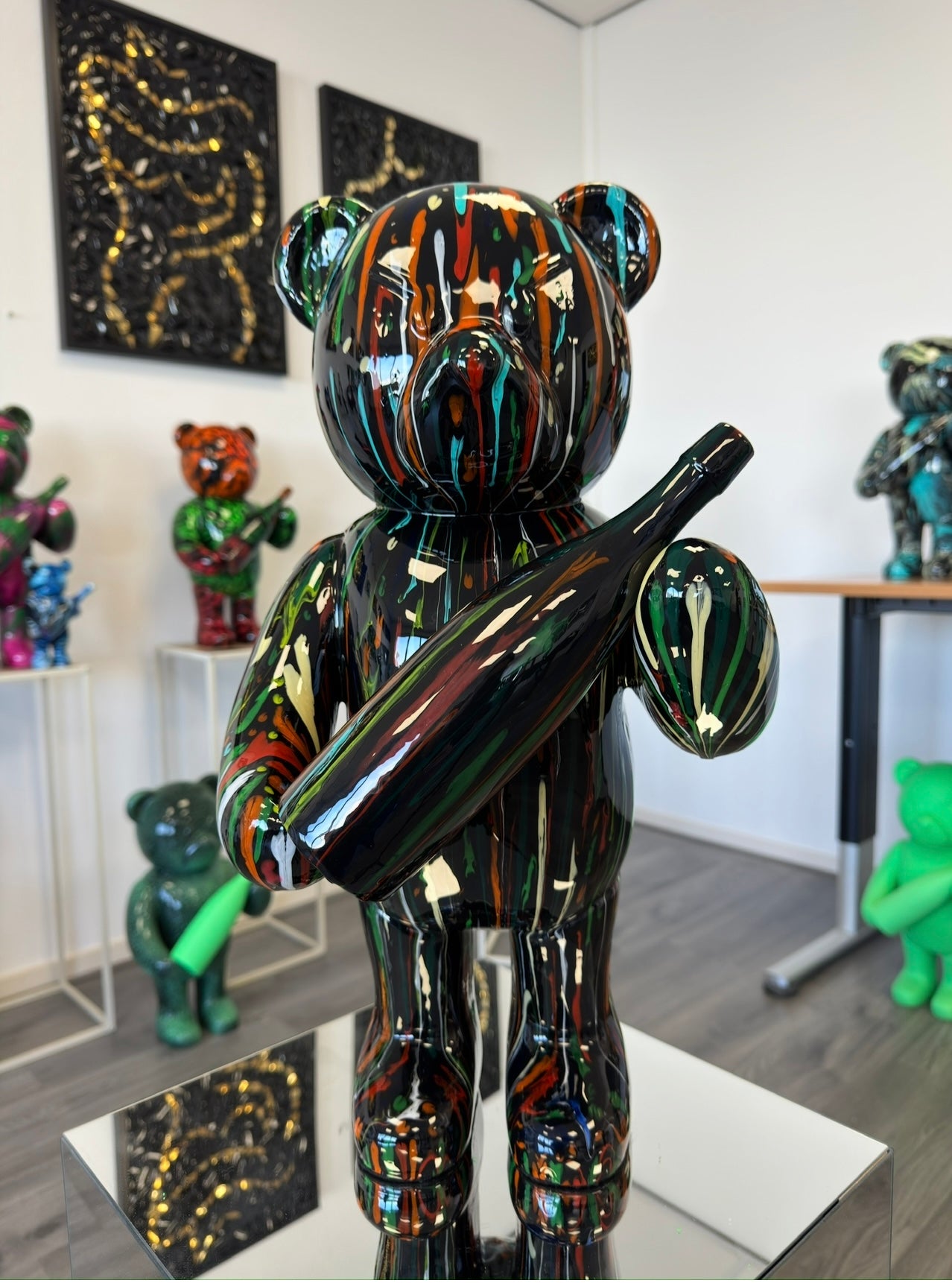 Champagne Bear Stripes