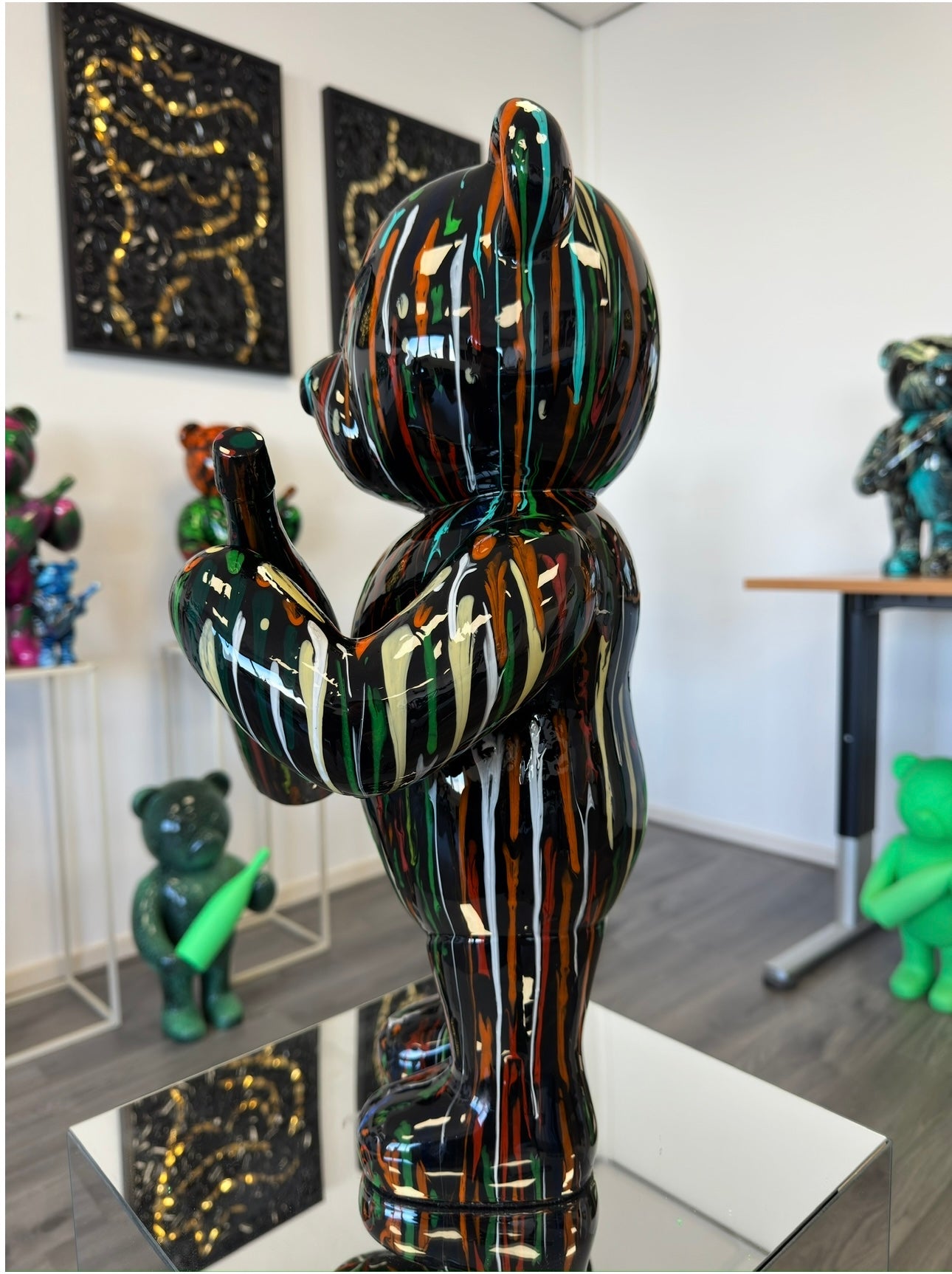 Champagne Bear Stripes